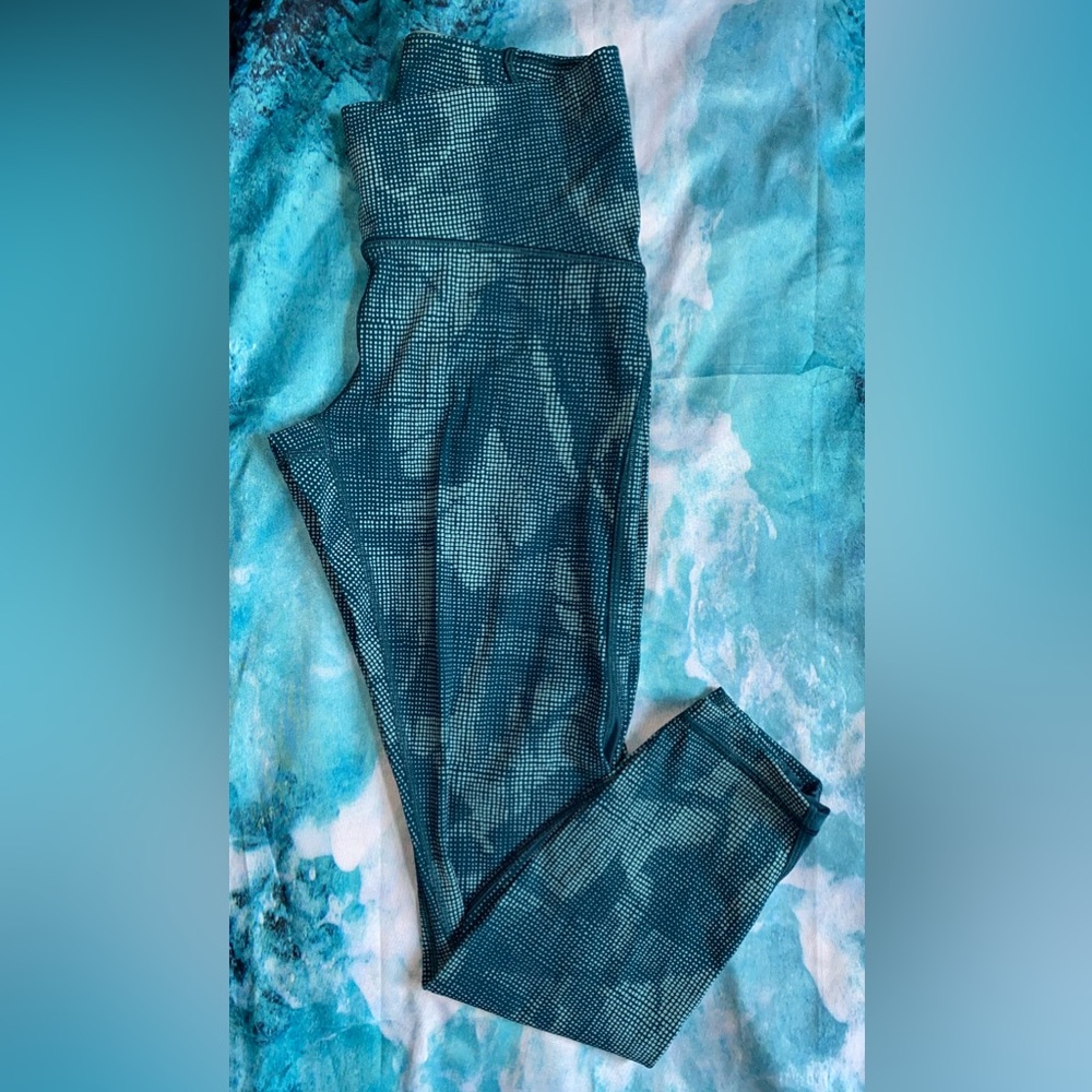 Lululemon Speed Up Teal Leggings - Picture 1 of 9